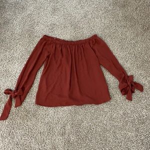 Off-the-shoulder blouse